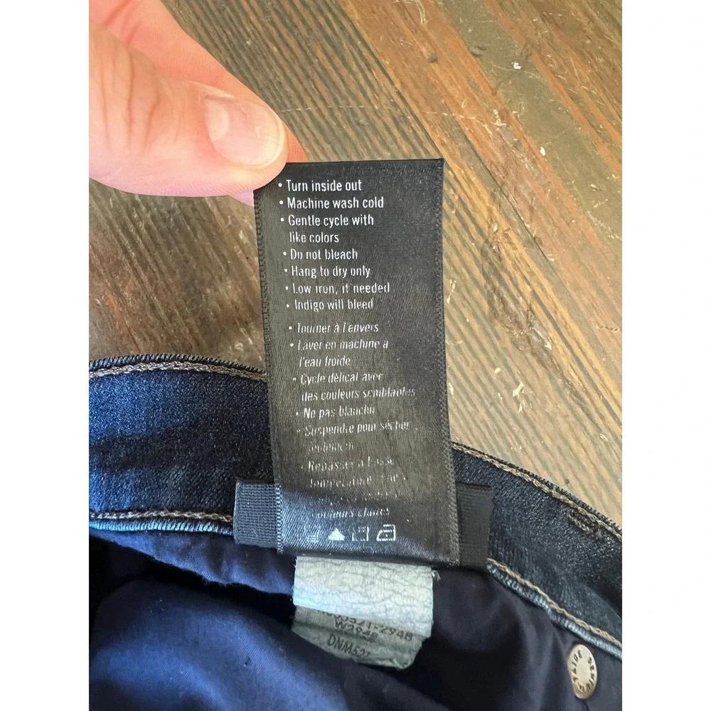 PAIGE Federal Dark Wash Denim Jeans 38x32 Straight Leg Stretch - Picture 5 of 10